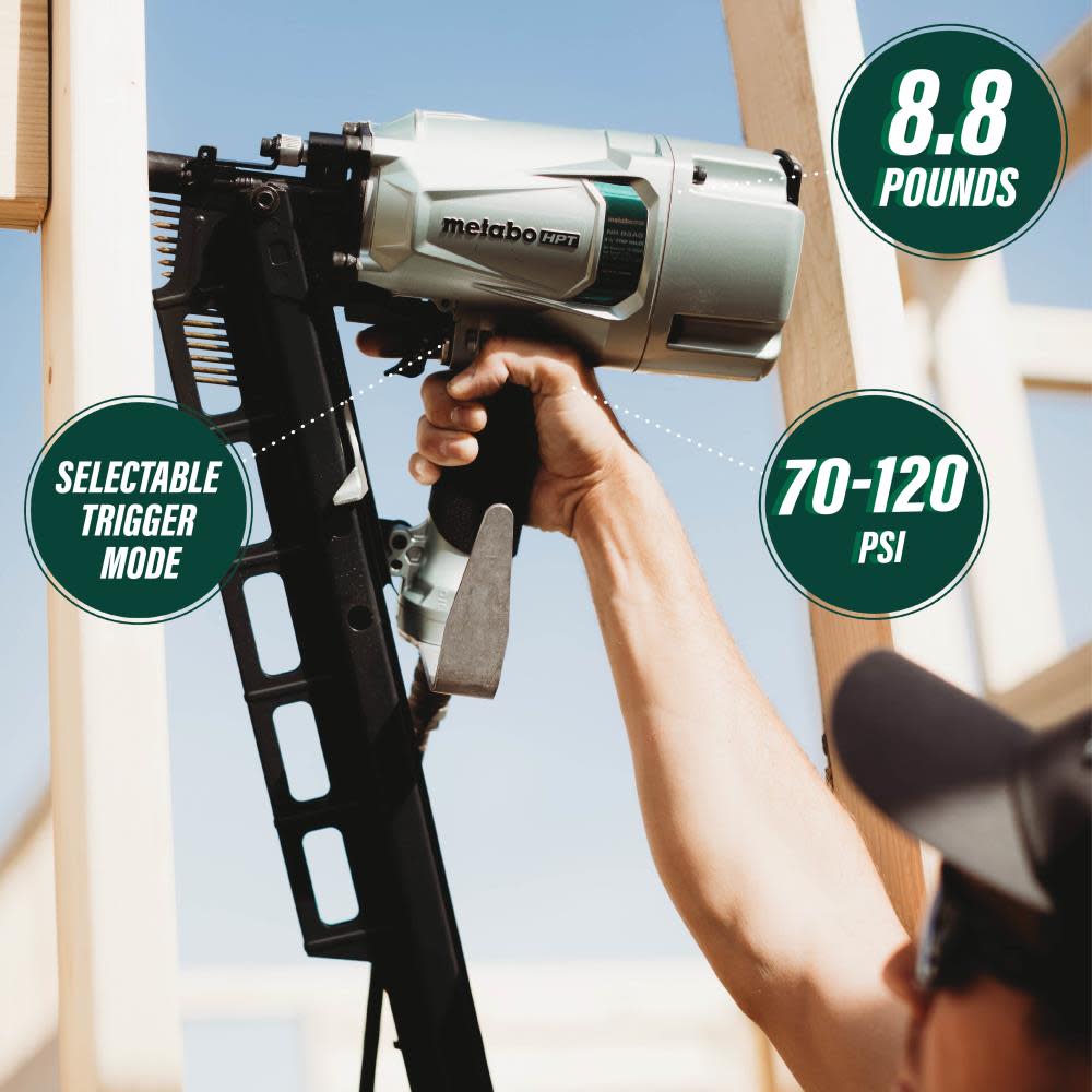 Metabo HPT 3 1/4″ Framing Nailer Plastic Collated - Ascmtools