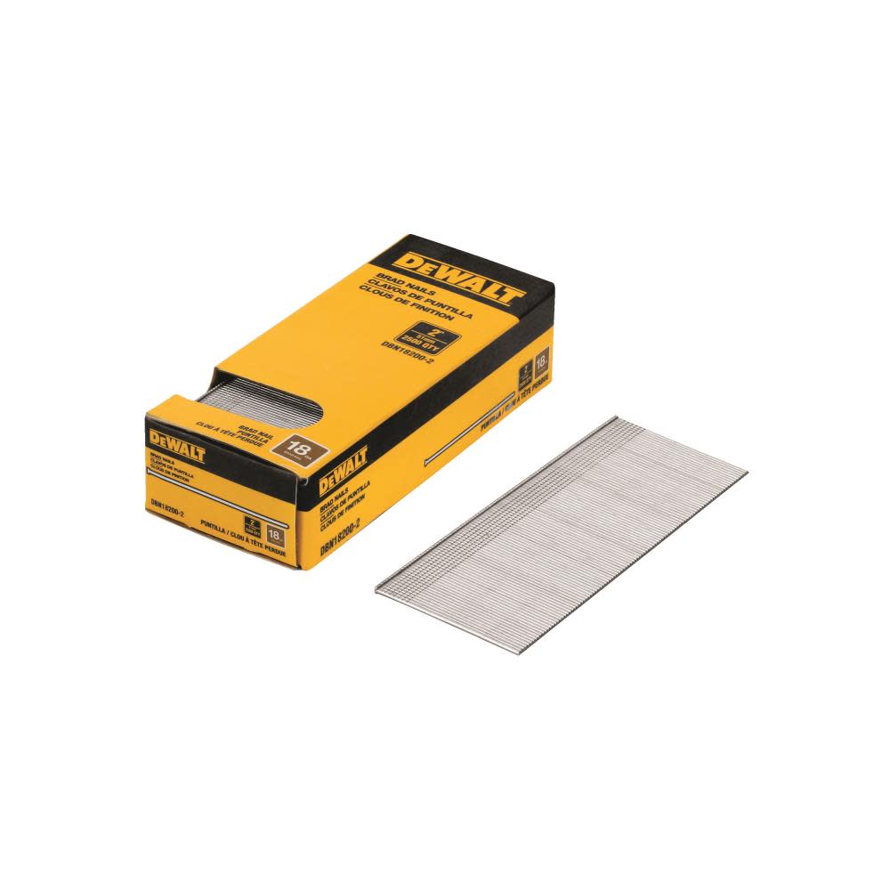 DEWALT Brad Nails 2″ 18 Gauge 2500qty - Ascmtools