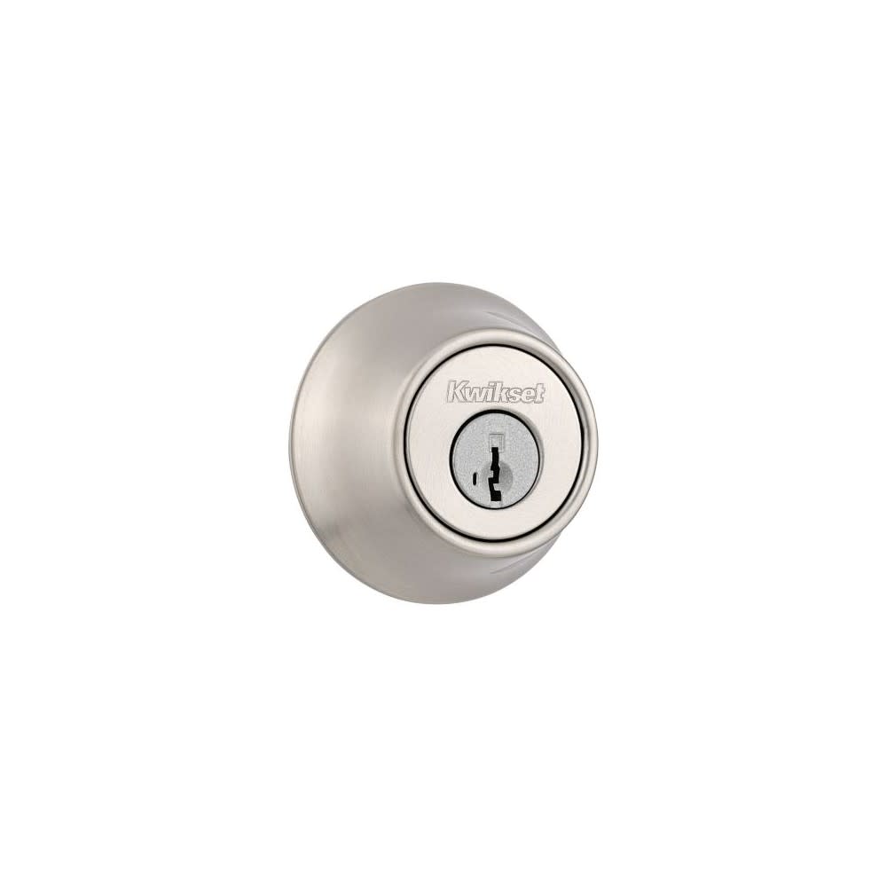 Kwikset SmartKey Door Deadbolt Satin Nickel Single Cylinder - Ascmtools