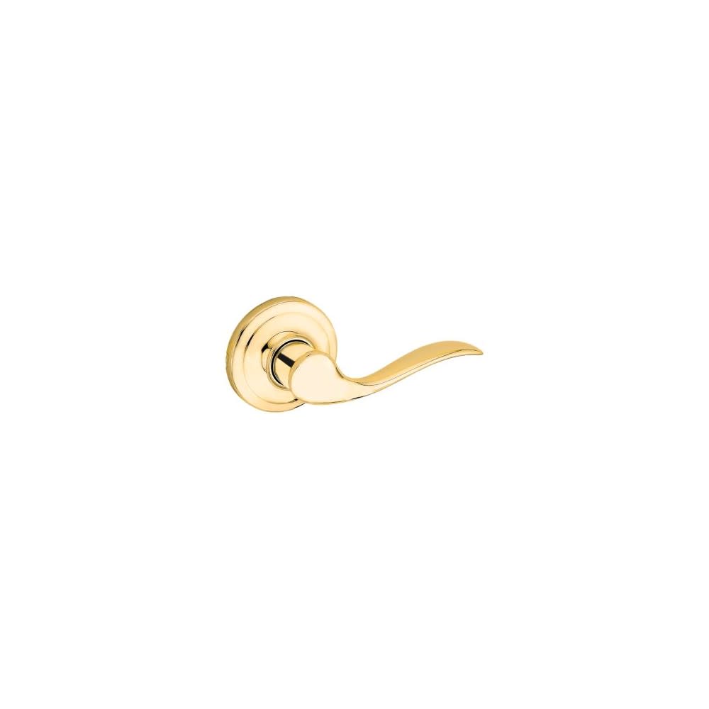 Kwikset Tustin Dummy Door Lever Polished Brass Right Pull Only - Ascmtools