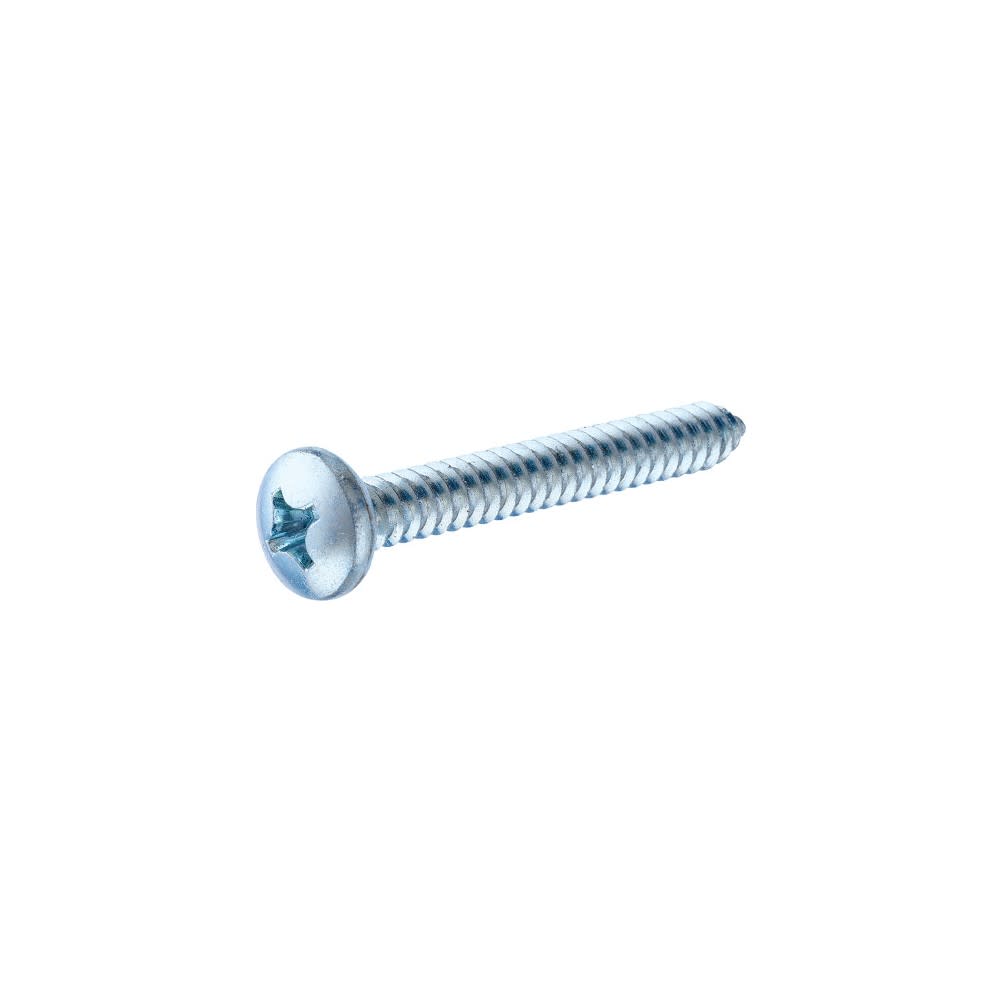 Hillman #12 x 2 1/2″ Zinc Pan Head Phillips Sheet Metal Screw 100pk - Ascmtools