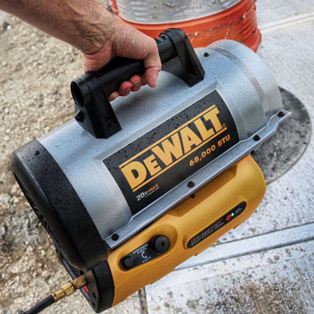 DEWALT 68000 BTU Cordless Portable Forced Air Propane Heater - Ascmtools