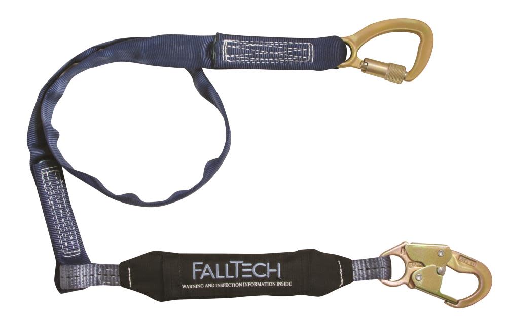 Falltech WrapTech 6Ft Shock Absorbing Lanyard - Ascmtools
