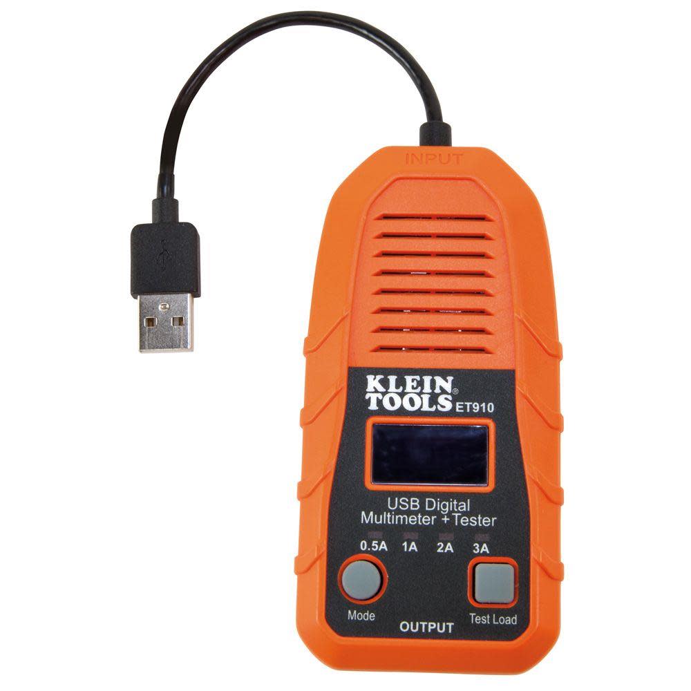Klein Tools USB Digital Meter and Tester USB-A - Ascmtools