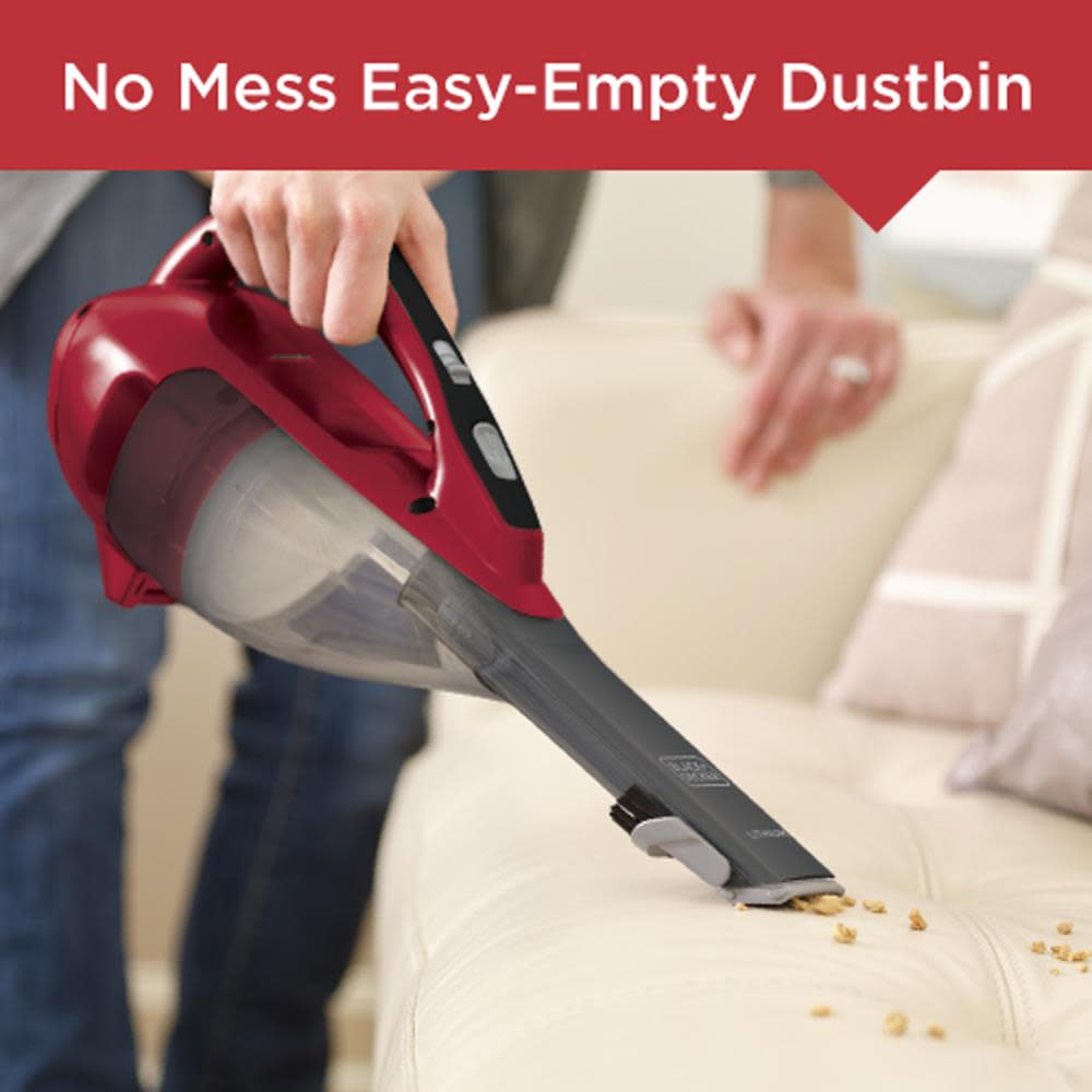 Black and Decker DUSTBUSTER Hand Vacuum Chili Red - Ascmtools