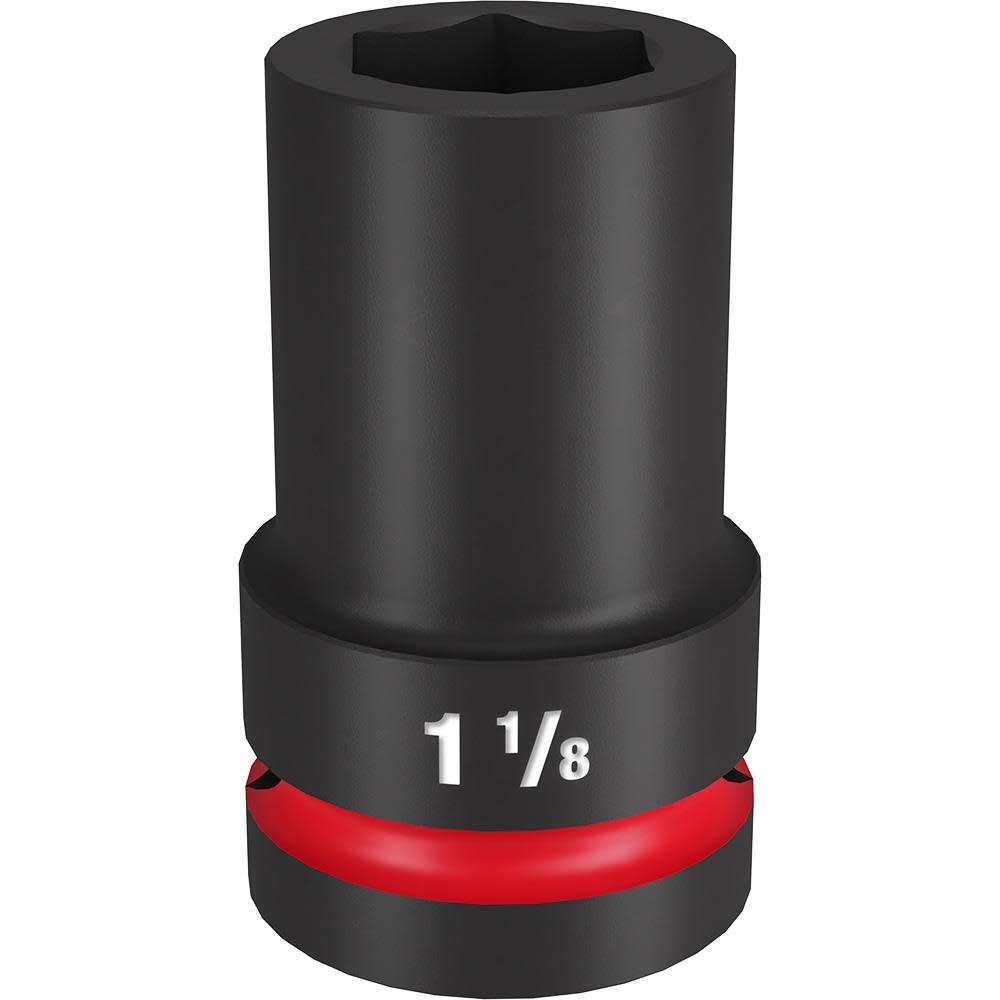 Milwaukee SHOCKWAVE Impact Duty Socket 1″ Drive 1-1/8″ Deep 6 Point - Ascmtools