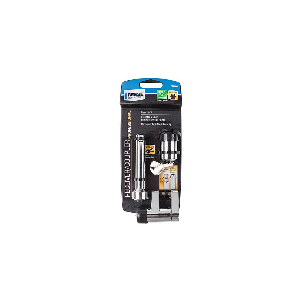 Reese 5/8″ Chrome Keyed Alike Receiver/Coupler Combo Lock Set - Ascmtools