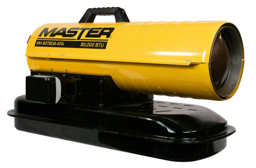Master Forced Air Heater Kerosene/Diesel with Thermostat 80000 BTU  Battery Operated Bare Tool - Ascmtools
