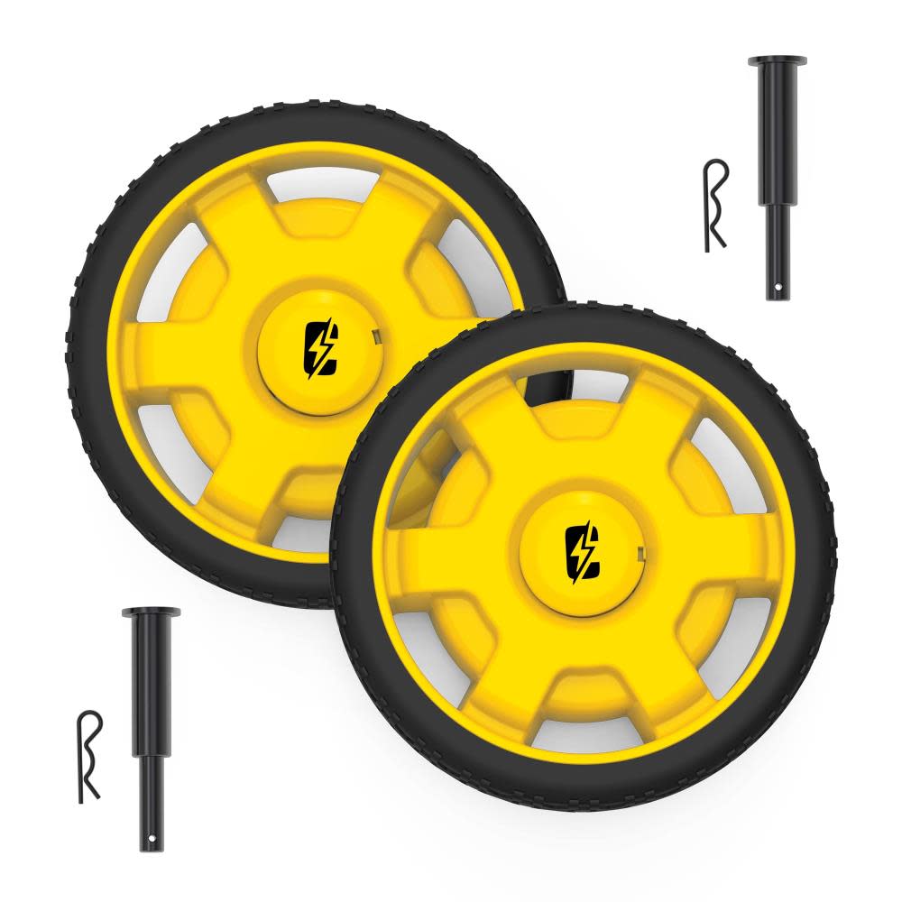 Champion Power Equipment Generator Wheel Kit with Axle Folding Handle and Never-Flat Tires 2800-4750 Watt - Ascmtools