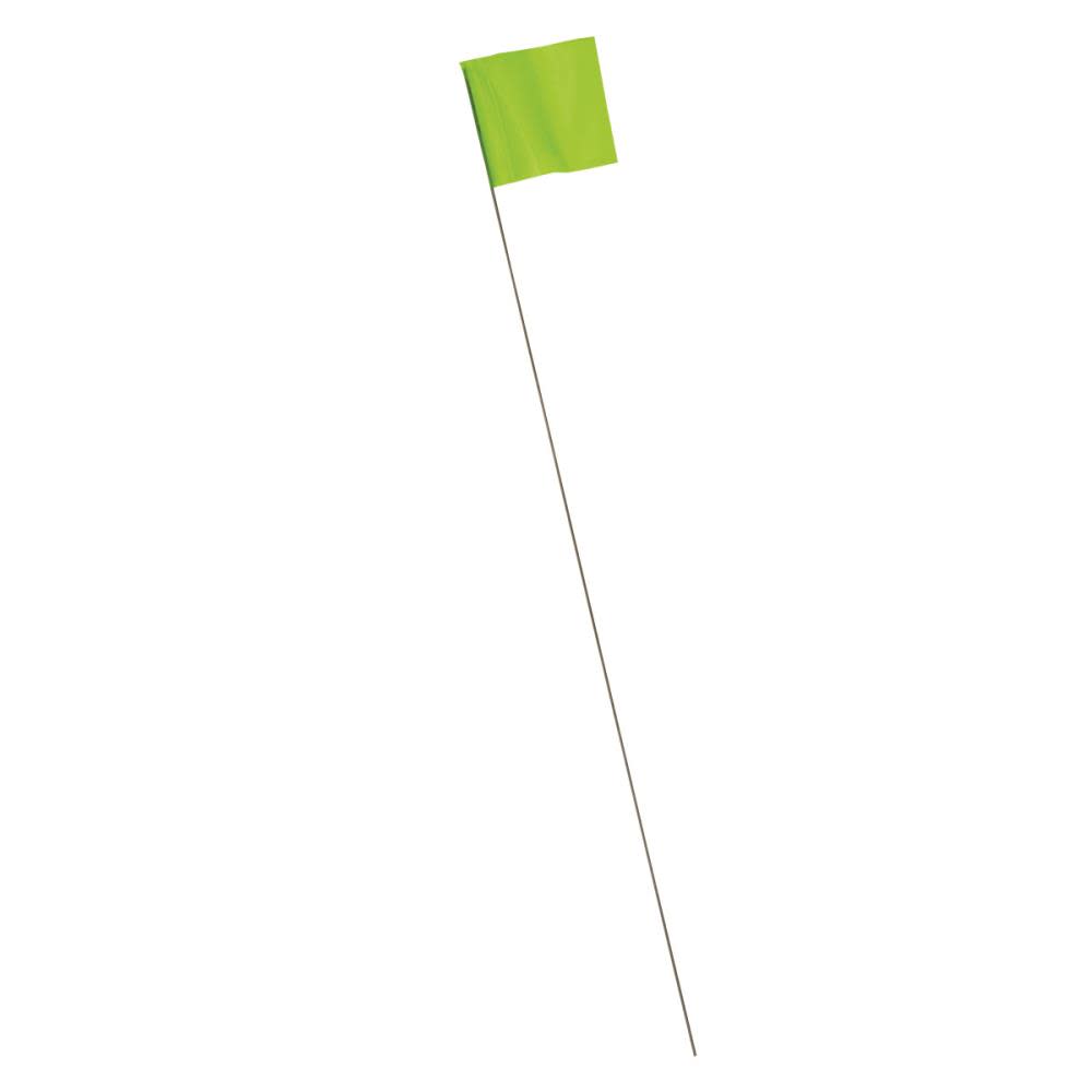 Irwin STAKE FLAG 100PC GLO LIME - Ascmtools