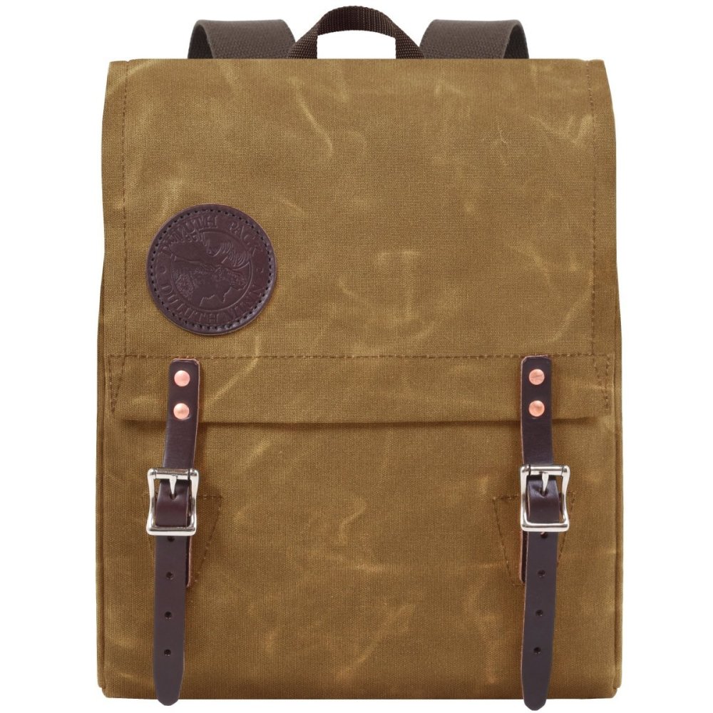 Duluth Pack 9 Liter Capacity Wax Khaki Box Style Child’s Backpack - Ascmtools