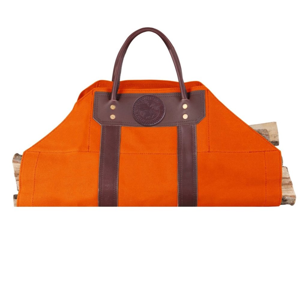 Duluth Pack Orange Canvas Log Carrier - Ascmtools