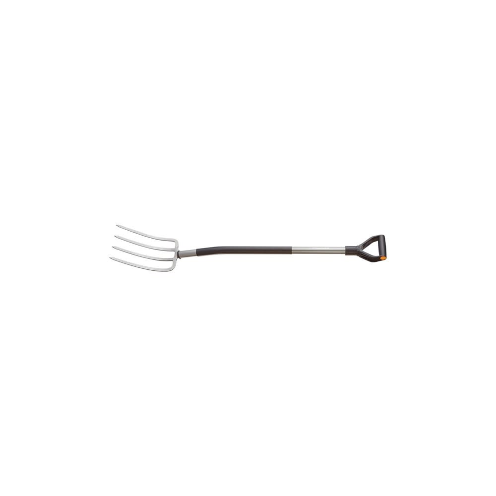 Fiskars 47″ 4 Tine Ergo D Handle Steel Garden Fork - Ascmtools