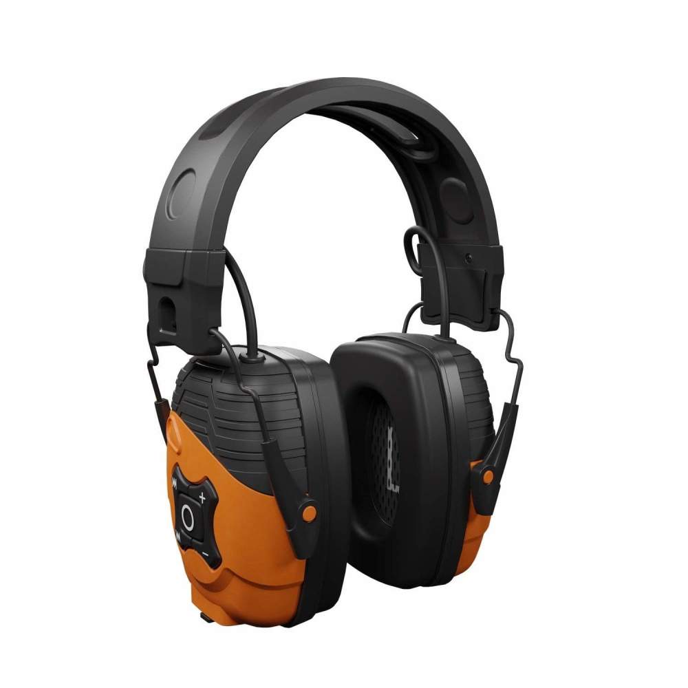 ISOtunes LINK Bluetooth Earmuff Rechargeable 25 dB Safety Orange - Ascmtools