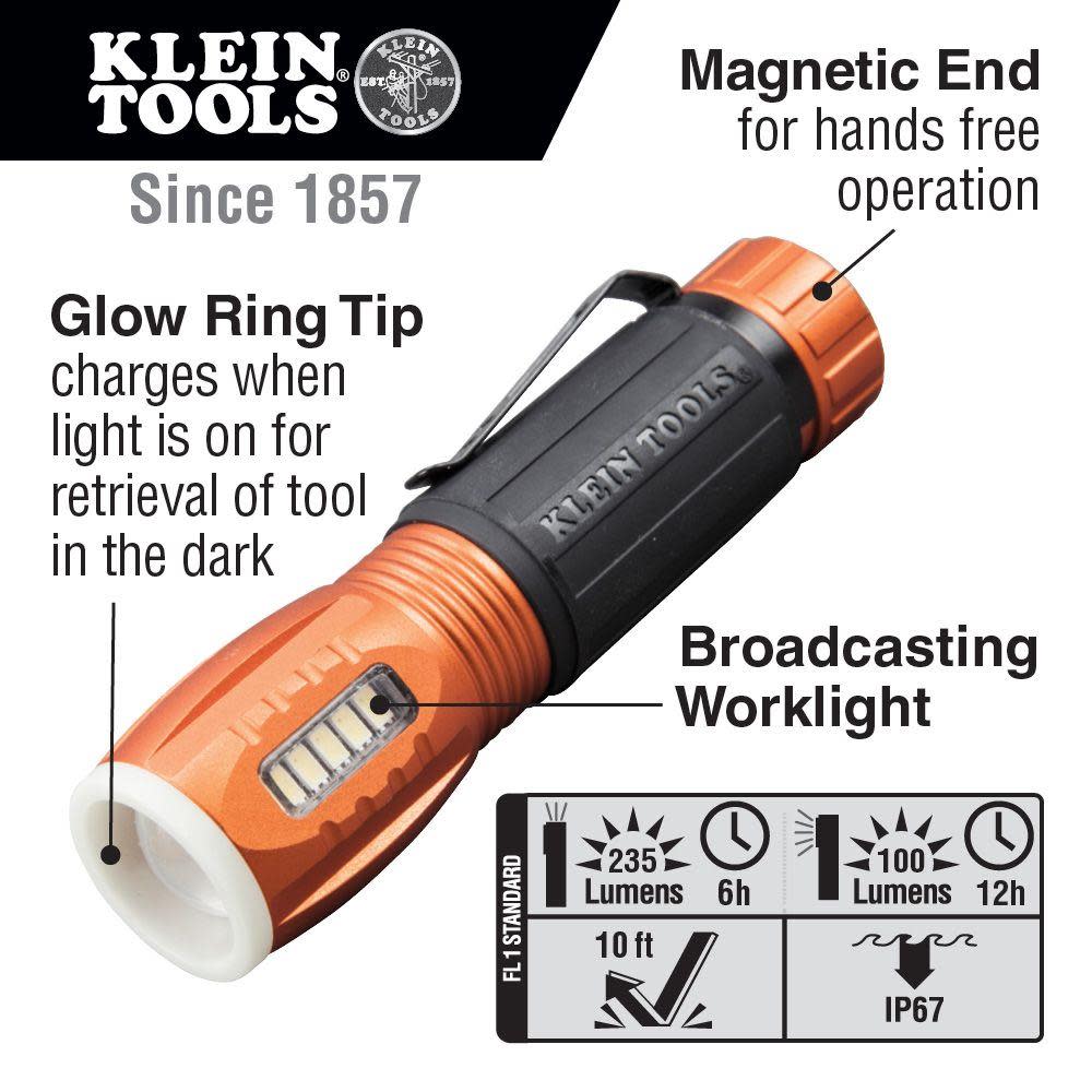 Klein Tools Flashlight with Worklight - Ascmtools