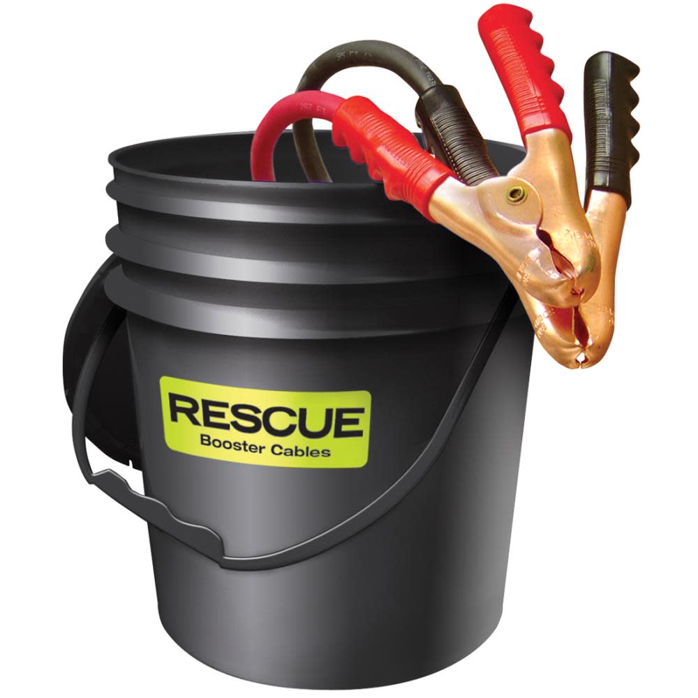 Quick Cable 25 Ft. 1 Gauge 900 Amp RESCUE Parrot Clamp Heavy Booster Cable - Ascmtools