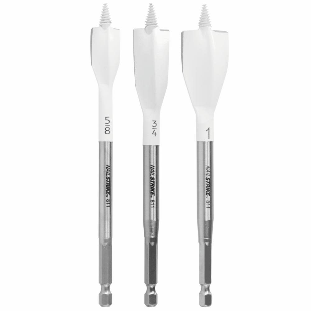 Bosch 3 pc. Nail Strike Wood-Boring Bit Set - Ascmtools