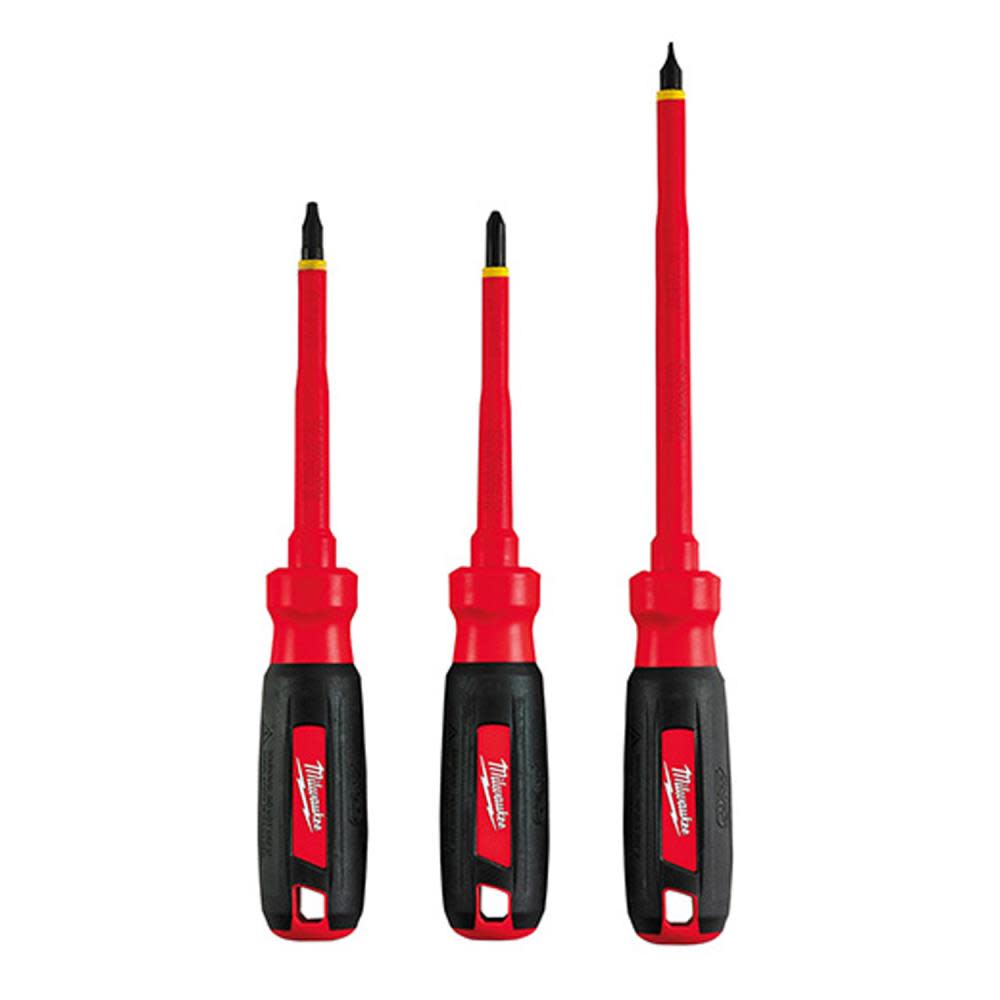 Milwaukee 3-Piece 1000V Insulated Screwdriver Set - Ascmtools