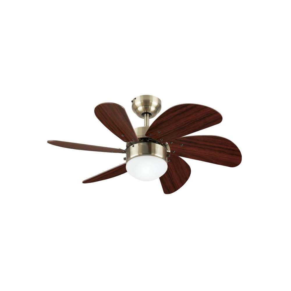 Westinghouse 30″ Turbo Swirl Brass LED Indoor Ceiling Fan - Ascmtools