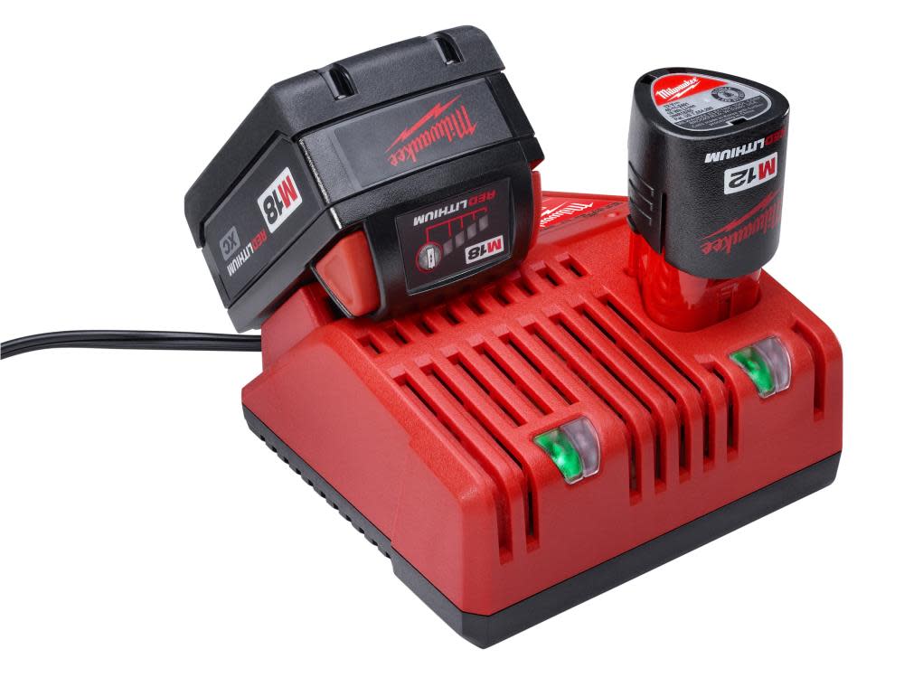 Milwaukee M18 & M12 Multi-Voltage Charger - Ascmtools