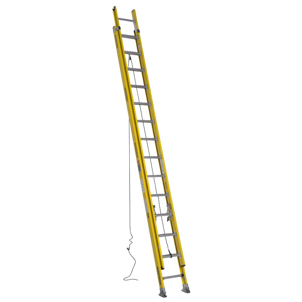 Werner 28 Ft. Type IAA Fiberglass Round Rung Extension Ladder - Ascmtools