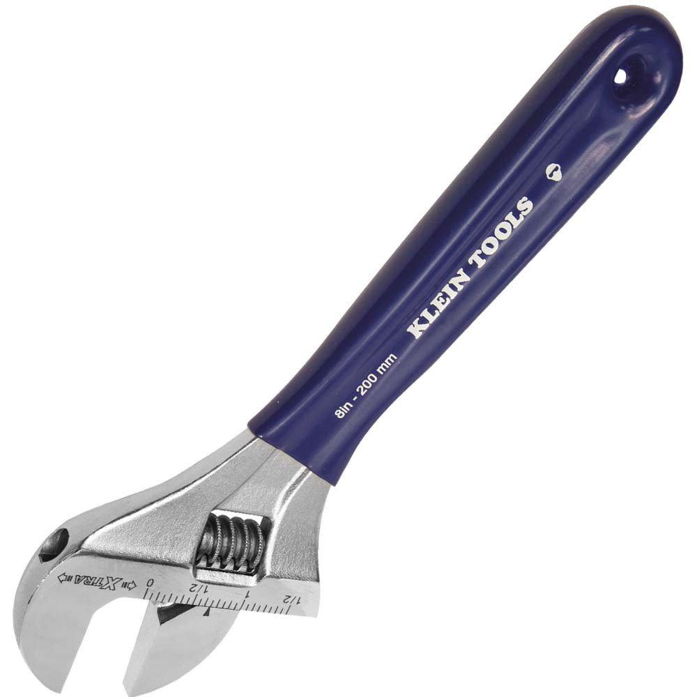 Klein Tools 8In Wide Jaw Adjustable Wrench - Ascmtools