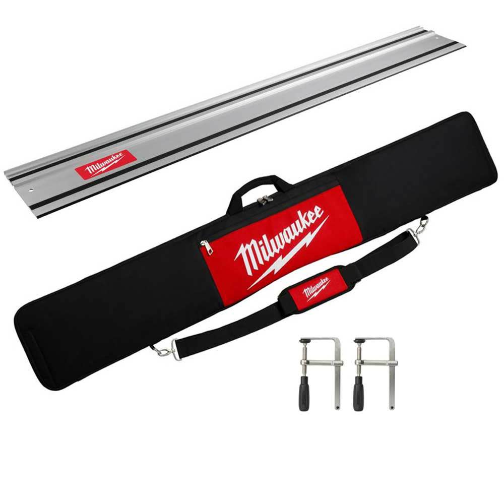 Milwaukee Track Saw 55″ Guide Rail Clamps & Bag Bundle - Ascmtools