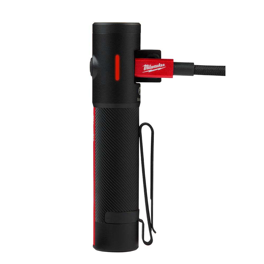 Milwaukee Everyday Carry Flashlight with Magnet Rechargeable 500L - Ascmtools