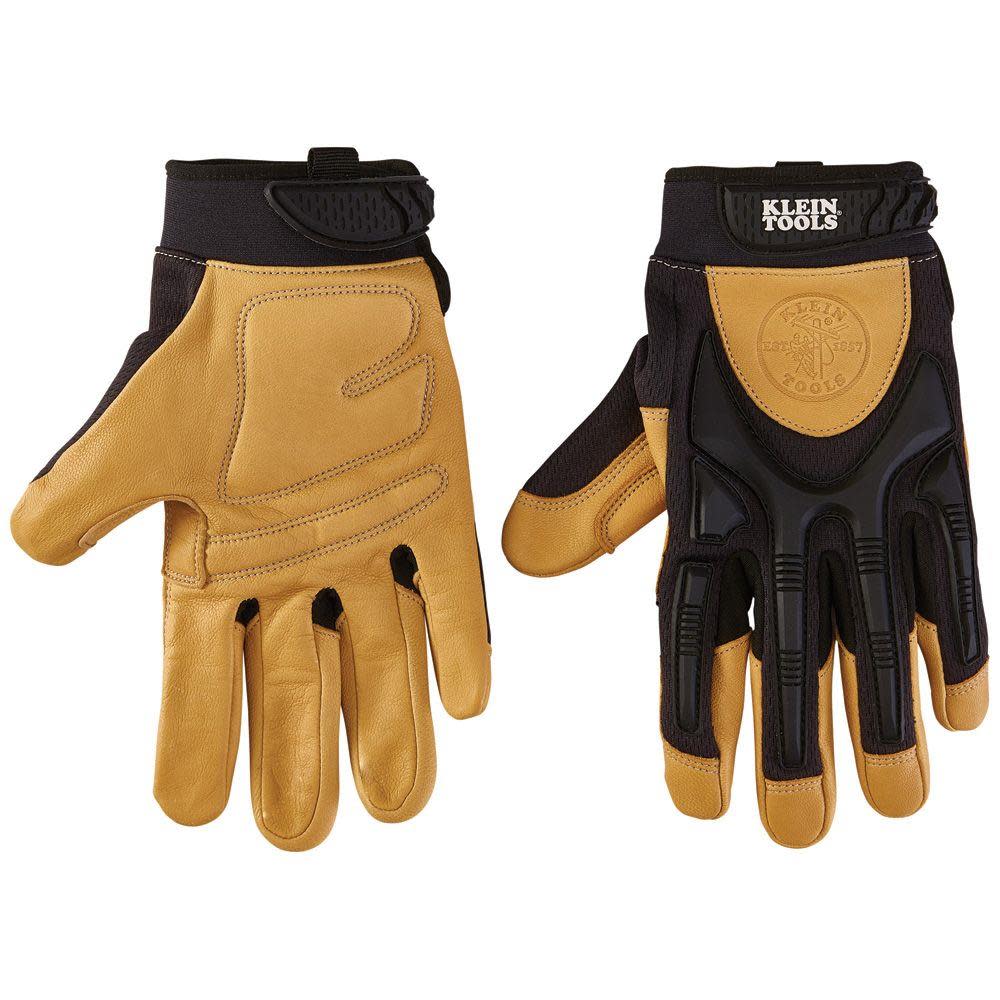 Klein Tools Pair of Leather Work Gloves XL-Large - Ascmtools