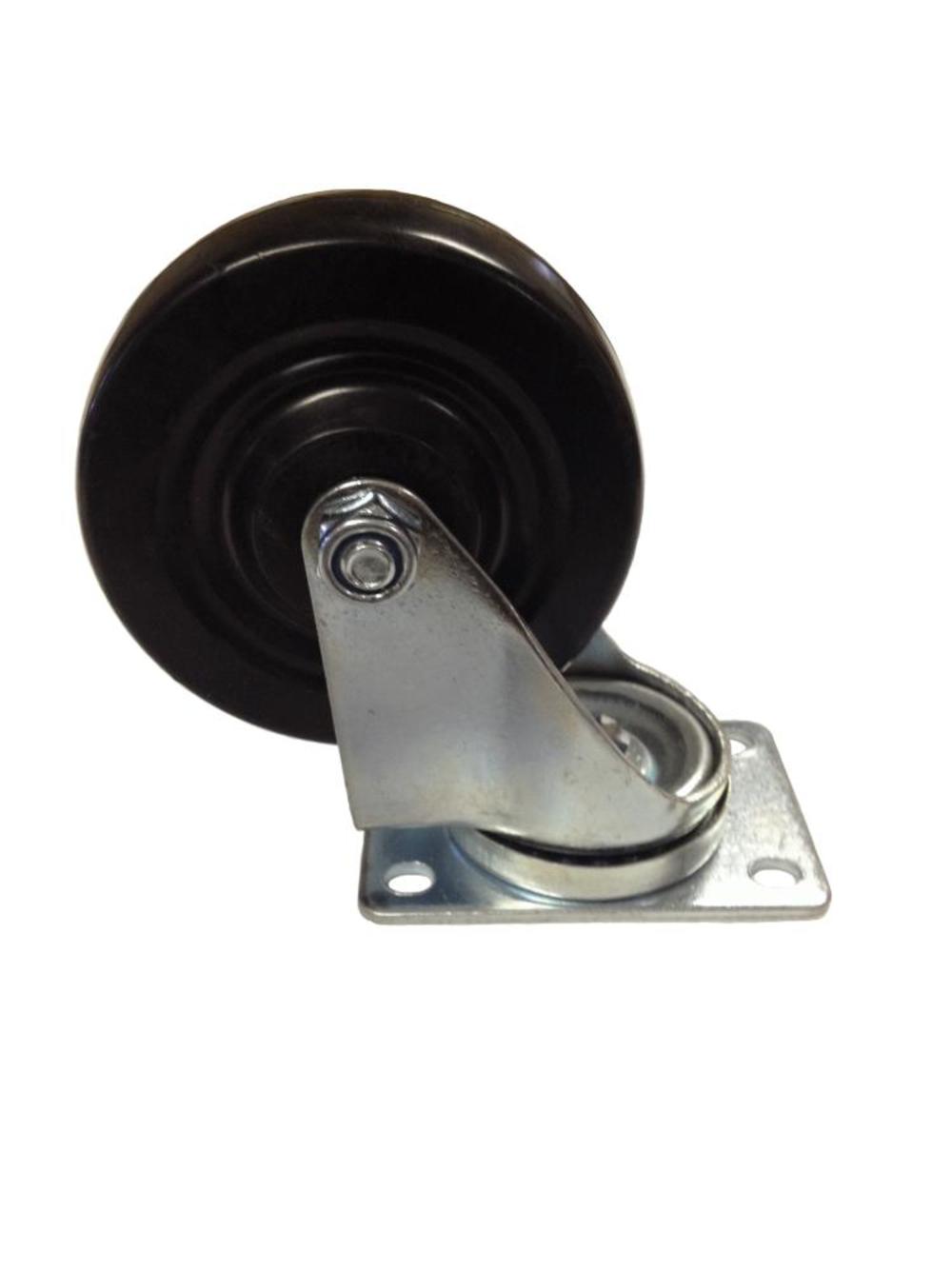 EZ Roll Casters 4In Swivel Hard Rubber Caster - Ascmtools