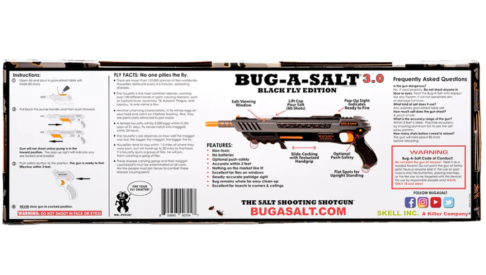Bug-A-Salt Black Fly 3.0 Insect Repellent Device - Ascmtools