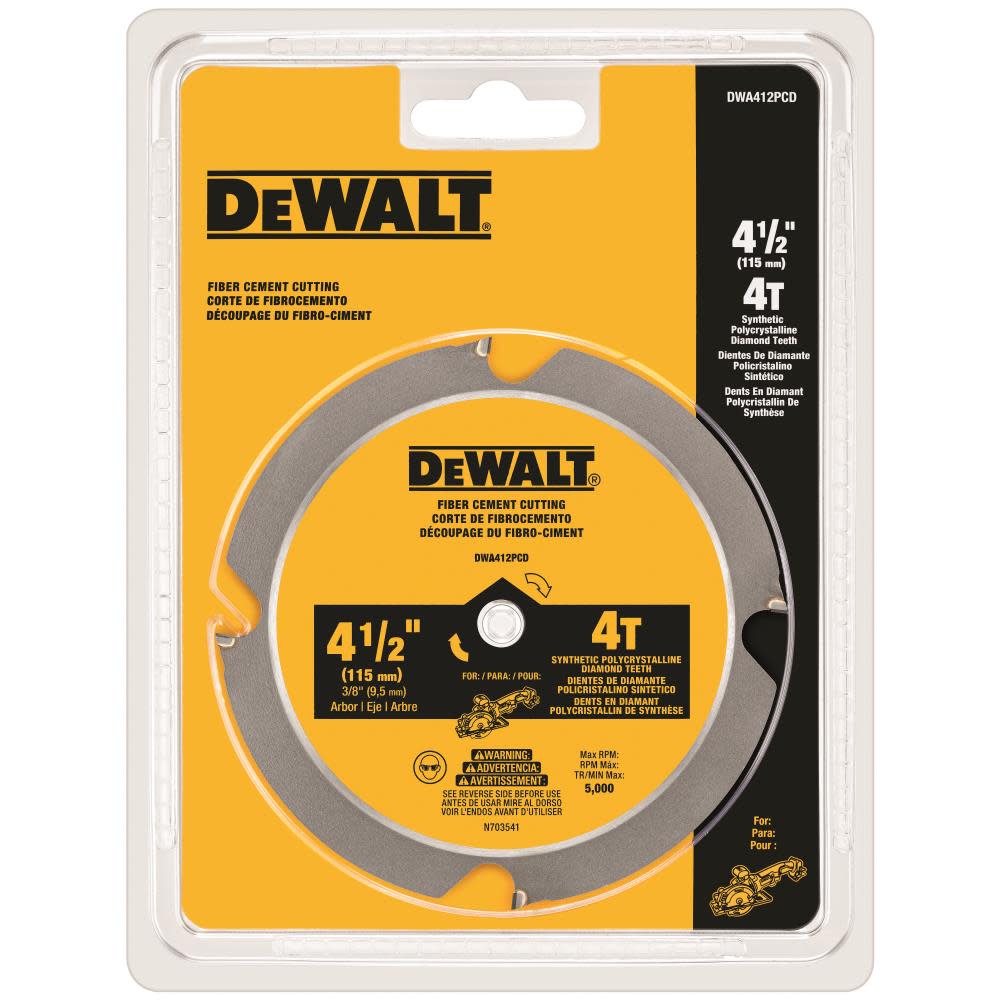 DEWALT 4-1/2 In. 4T PCD Saw Blade - Ascmtools