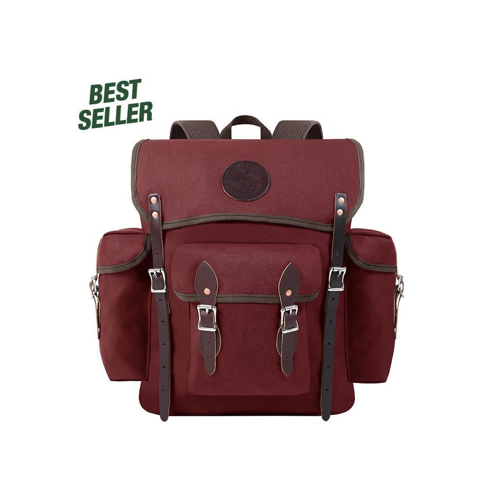 Duluth Pack 24 Liter Capacity Burgundy Canvas Wanderer Backpack - Ascmtools