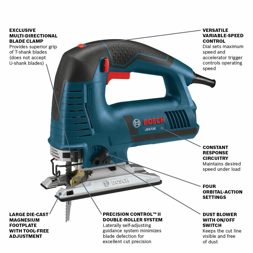 Bosch 7.2 Amp Top-Handle Jig Saw Kit - Ascmtools