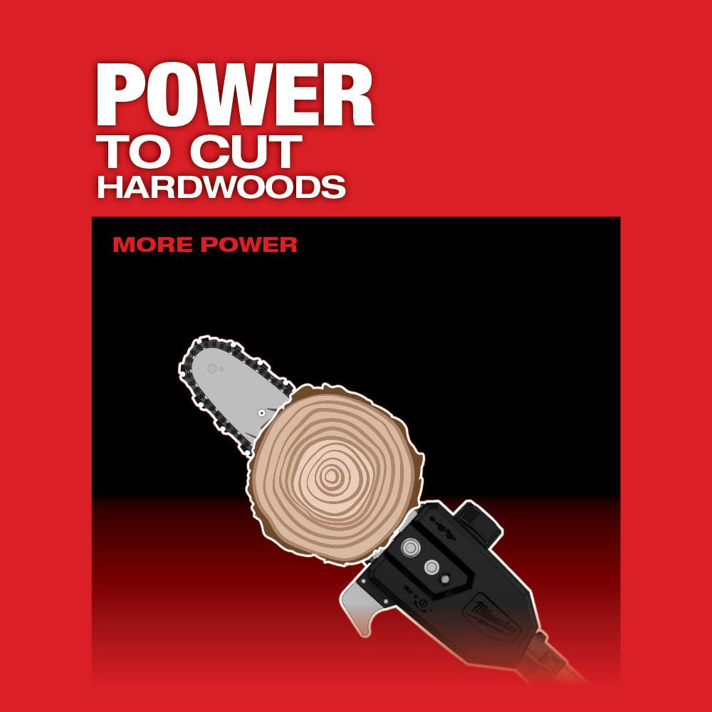 Milwaukee M18 FUEL QUIK-LOK 10″ Pole Saw Kit & Brush Cutter Attachment Bundle - Ascmtools