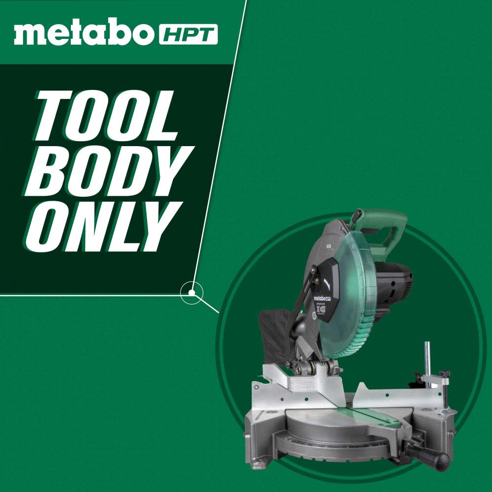 Metabo HPT 18V MultiVolt Cordless 10 Inch Single Bevel Miter Saw - Ascmtools