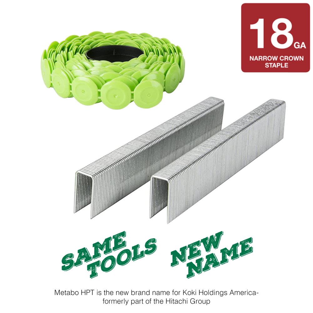 Metabo HPT 7/8″ 18 Gauge Staples and Plastic Caps - Ascmtools