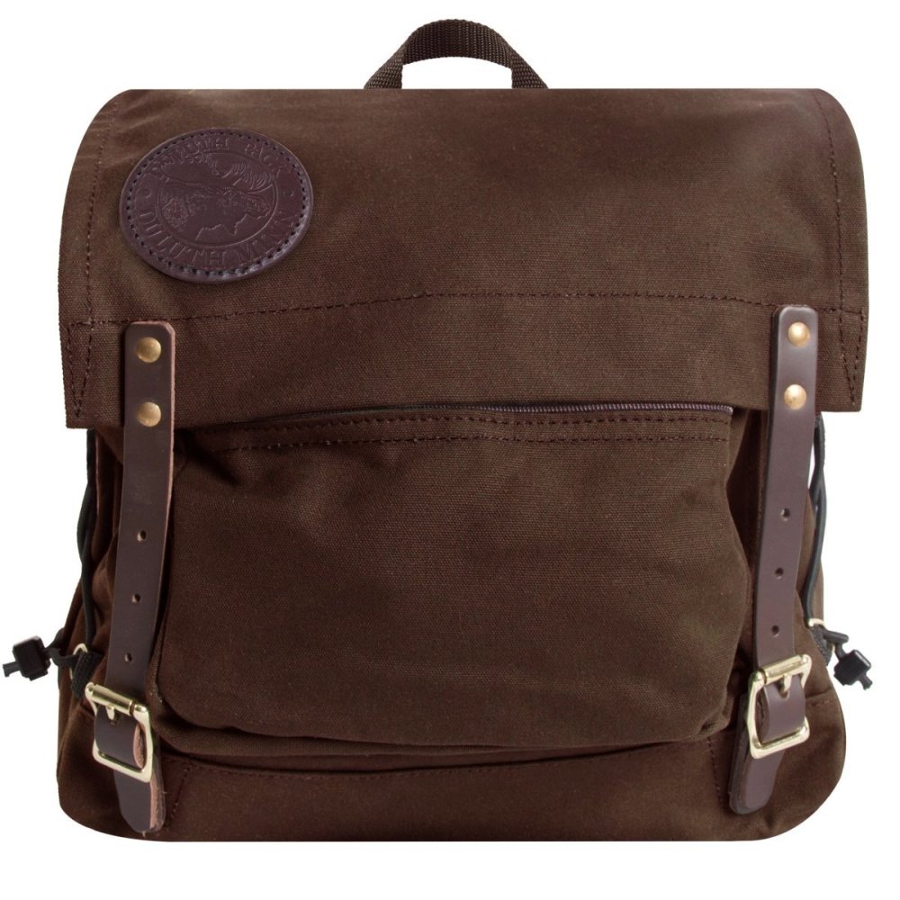 Duluth Pack 17 Liter Capacity Brown Canvas Front Portage Pack - Ascmtools