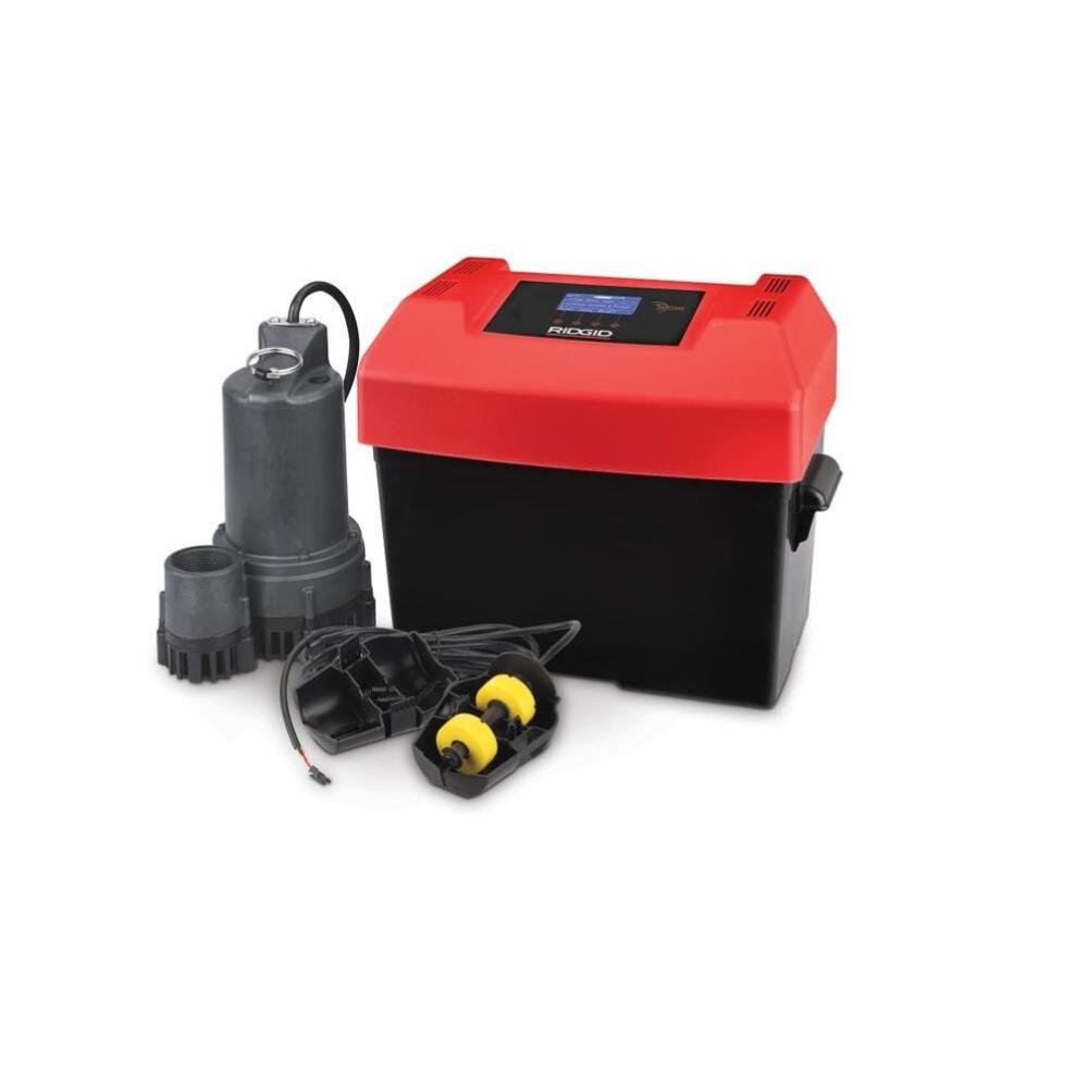 Ridgid 12V Battery Backup Sump Pump System - Ascmtools
