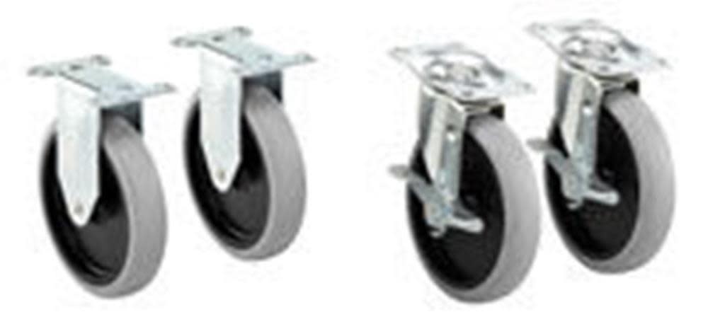 Rubbermaid Replacement Casters 5 In. (2 locking 2 non-locking) - Ascmtools