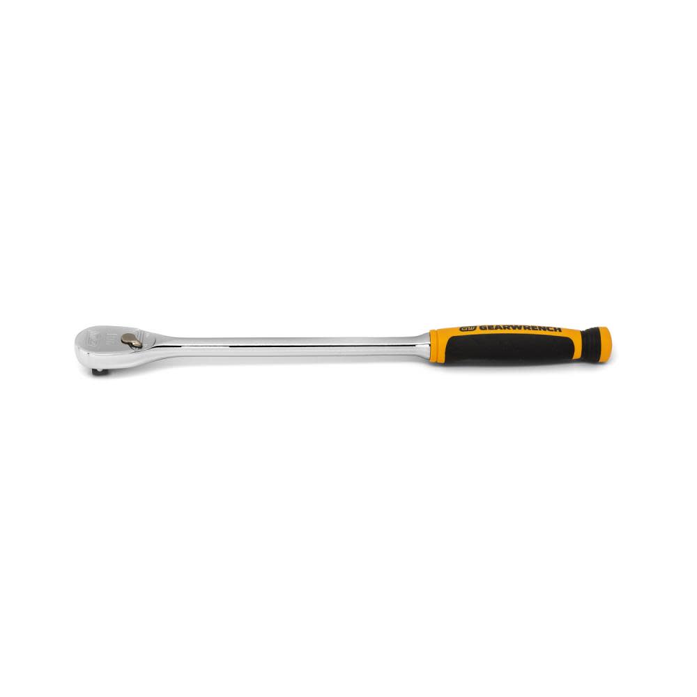 GEARWRENCH 3/8″ Drive 90 Tooth Long Handle Dual Material Teardrop Ratchet 13″ - Ascmtools