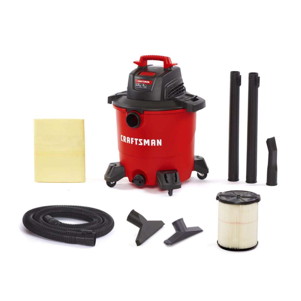 Craftsman Wet/Dry Vacuum 9 Gallon Corded 120V 4.25HP Peak - Ascmtools