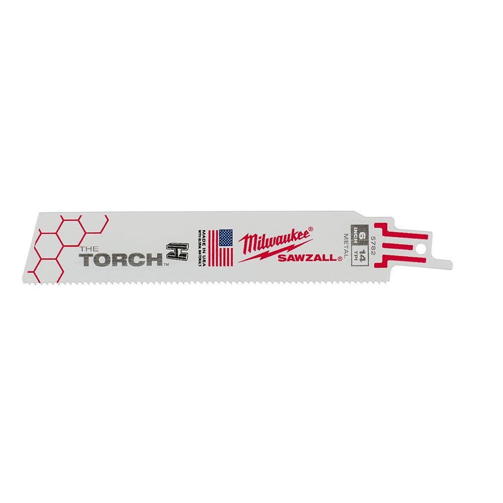 Milwaukee 6 in. 14 TPI THE TORCH SAWZALL Blade 25PK - Ascmtools