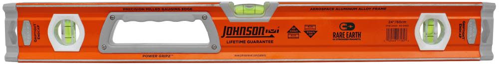 Johnson Level 24 In. Magnetic Heavy Duty Aluminum Box Level - Ascmtools