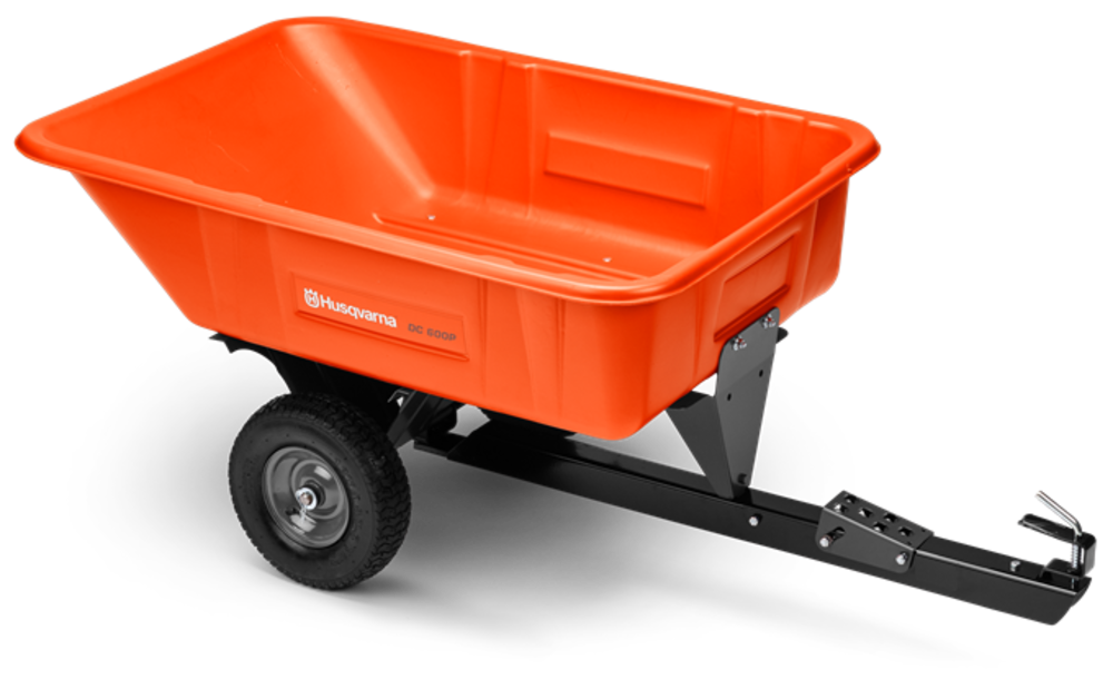 Husqvarna 10 Cu. Ft. Poly Swivel Dump Cart - Ascmtools