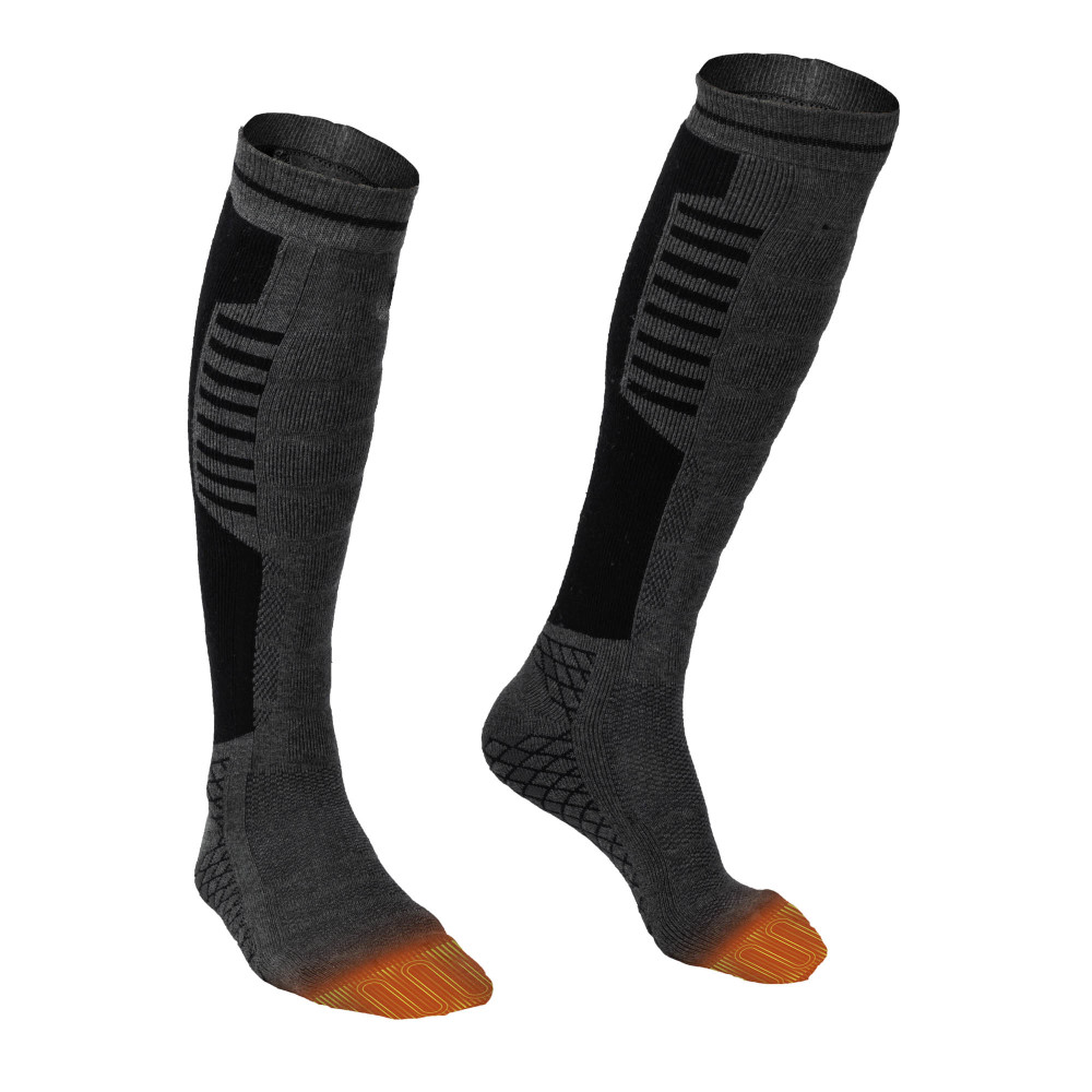 Mobile Warming Thermal Heated Socks Unisex 3.7V Dark Gray Small - Ascmtools