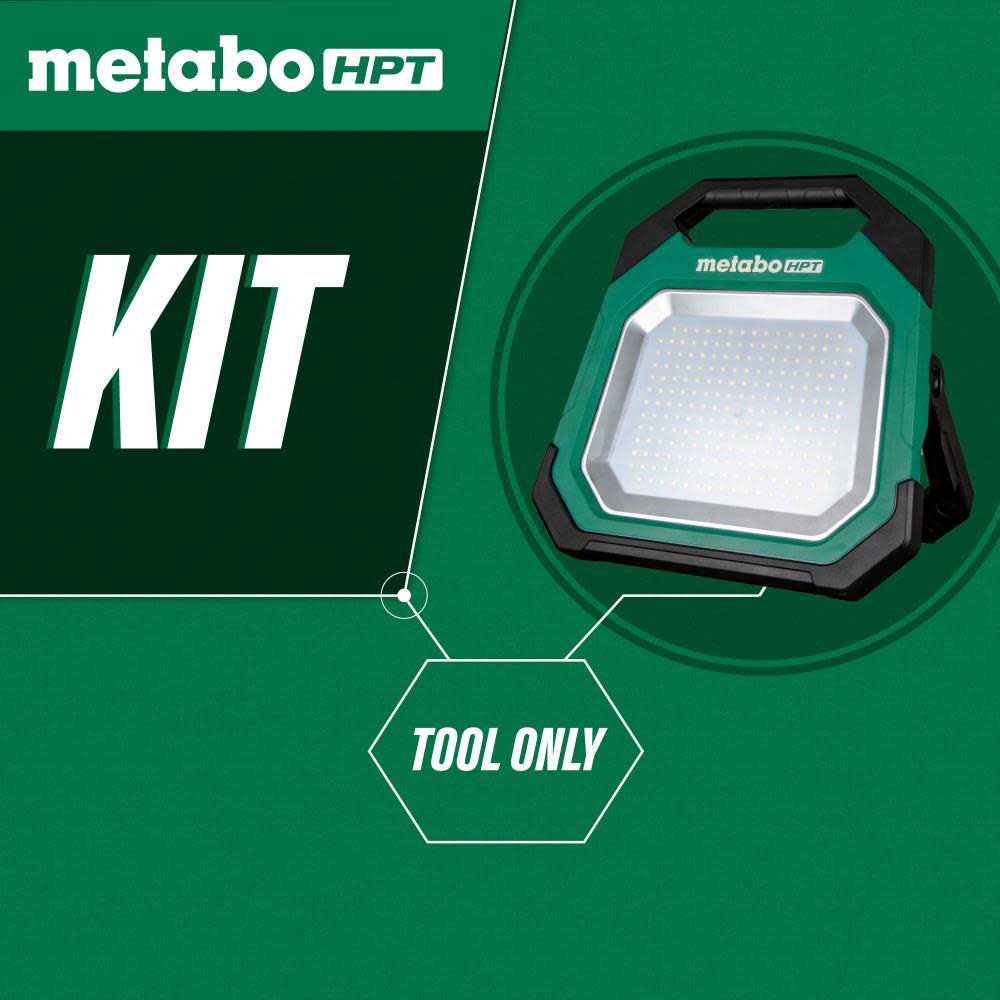 Metabo HPT 18V MultiVolt Work Light Cordless 10000 Lumen LED Bare Tool - Ascmtools