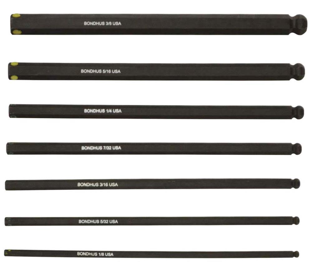 Bondhus 7pc Ball End Set - Ascmtools