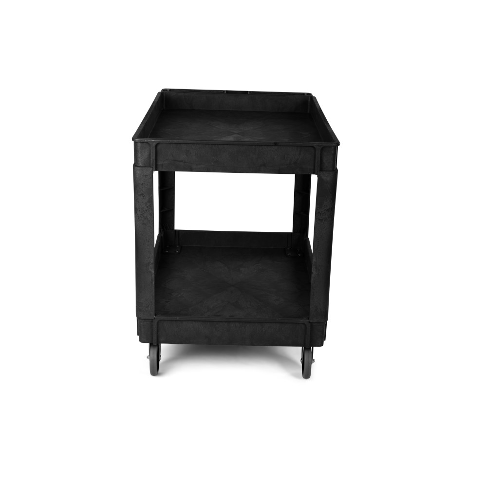Toter Material Handling Utility Cart with Lipped Top and Straight Handle - Ascmtools