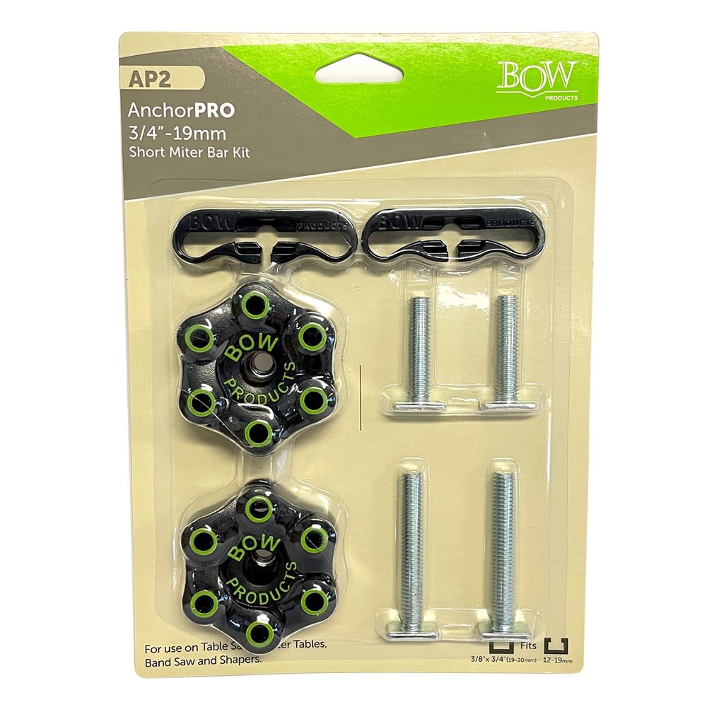 Bow Products AnchorPro Small 3/4″ Miter Bar Kit - Ascmtools